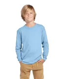 Delta Apparel 61070  Youth Long Sleeve 5.2 oz. Tee in Sky blue