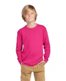 Delta Apparel 61070  Youth Long Sleeve 5.2 oz. Tee in Helicona