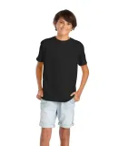 Delta Apparel 65900 Youth Short Sleeve 5.5 oz. Tee in Black