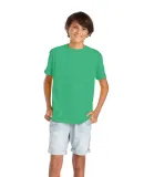 Delta Apparel 65900 Youth Short Sleeve 5.5 oz. Tee in Kelly heather