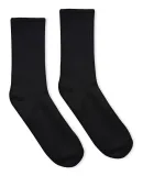 Socco Socks SC200 USA-Made Solid Crew Socks in Black