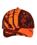 Outdoor Cap 350 Classic Twill Camo Cap in Mossy oak break-up blaze orange