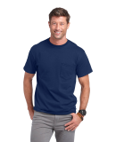 Delta Apparel 65732 Adult Short Sleeve 6.0 oz. Poc in True navy b01