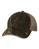 Outdoor Cap CGWM301 Washed Brushed Mesh-Back Camo  in Mossy oak breakup/ khaki