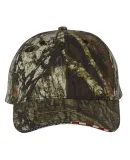 Outdoor Cap USA350 Camo with Flag Sandwich Visor C in Mossy oak break-up/ american flag