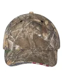 Outdoor Cap USA350 Camo with Flag Sandwich Visor C in Realtree edge