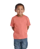 65300 Delta Apparel Juvenile Short Sleeve 5.5 oz.  in Coral heather