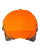 Outdoor Cap BLZ615 Blaze with Camo Trim Cap in Blaze/ realtree edge