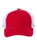 Outdoor Cap PNY100M Ponytail Mesh-Back Cap in Red/ white