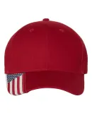 Outdoor Cap USA300 American Flag Cap in Red