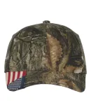 Outdoor Cap CWF305 Camo with Flag Visor Cap in Country dna