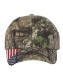 Outdoor Cap CWF305 Camo with Flag Visor Cap in Mossy oak country