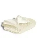 Alpine Fleece 8712 Micro Mink Sherpa Blanket in Cream