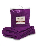 Alpine Fleece 8721 Mink Touch Luxury Blanket in Plum