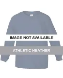 64300 Delta Apparel Juvenile Long Sleeve 5.5 oz. T Athletic Heather