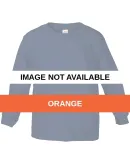64300 Delta Apparel Juvenile Long Sleeve 5.5 oz. T Orange