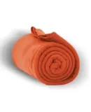 Alpine Fleece 8700 Fleece Throw Blanket in Orange