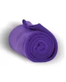 Alpine Fleece 8700 Fleece Throw Blanket in Purple