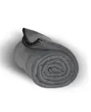 Alpine Fleece 8700 Fleece Throw Blanket in Charcoal