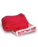 Alpine Fleece 8707 Micro Coral Fleece Blanket in Red