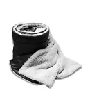 Alpine Fleece 8726 Oversized Mink Sherpa Blanket in Black