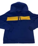 Stilo Apparel 211119HJBL Matching Zip Hoodie Wholes in Blue Front