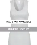 9189 Delta Apparel Junior 5.8 oz. 2x1 Rib Tank Athletic Heather
