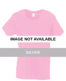 58200 Delta Apparel Ladies Short Sleeve 5.2 oz. Ri Silver