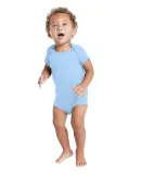 Delta Apparel 9500 Infants 5.8 oz. Rib Snap Tee in Sky blue