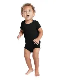 Delta Apparel 9500 Infants 5.8 oz. Rib Snap Tee in Black