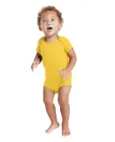 Delta Apparel 9500 Infants 5.8 oz. Rib Snap Tee in Sunflower