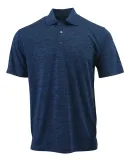 Paragon 130 Dakota Striated Heather Polo in Deep blue heather