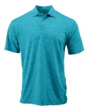 Paragon 130 Dakota Striated Heather Polo in Turquoise heather