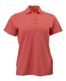 Paragon 131 Women's Dakota Striated Heather Polo in Melon heather