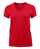 Paragon 203 Women's Vera V-Neck T-Shirt in Red