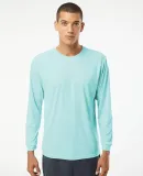 Paragon 210 Long Islander Performance Long Sleeve  in Aqua blue