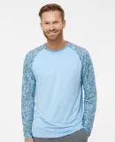 Paragon 231 Panama Colorblocked Long Sleeve T-Shir in Grey mist water