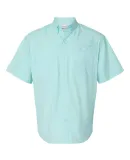 Paragon 700 Hatteras Performance Short Sleeve Fish in Aqua blue