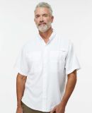 Paragon 700 Hatteras Performance Short Sleeve Fish in White
