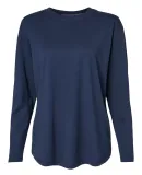 LA T 3508 Ladies' Relaxed  Long Sleeve T-Shirt in Denim