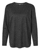 LA T 3508 Ladies' Relaxed  Long Sleeve T-Shirt in Black leopard