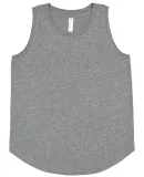 LA T 2692 Youth Relaxed Tank in Graphite heather