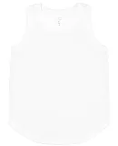 LA T 2692 Youth Relaxed Tank in White