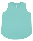 LA T 3892 Ladies' Curvy Relaxed Tank in Saltwater