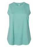 LA T 3892 Ladies' Curvy Relaxed Tank in Saltwater