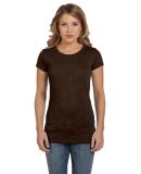 Bella + Canvas 8601 Ladies' Burnout Short-Sleeve T in Brown