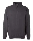 J. America - Heavyweight ¼ Zip Fleece Sweatshirt  Charcoal Heather