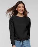 LA T 3528 Ladies' Boxy Fleece Sweatshirt in Black