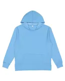 LA T 6936 Adult Vintage Wash Fleece Hooded Sweatsh in Washed tradewind