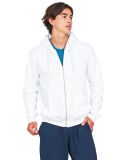 US Blanks US4422 Unisex Made in USA Full-Zip Hoode in White